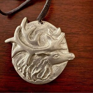 Pewter Moose  Pendant, Canadian